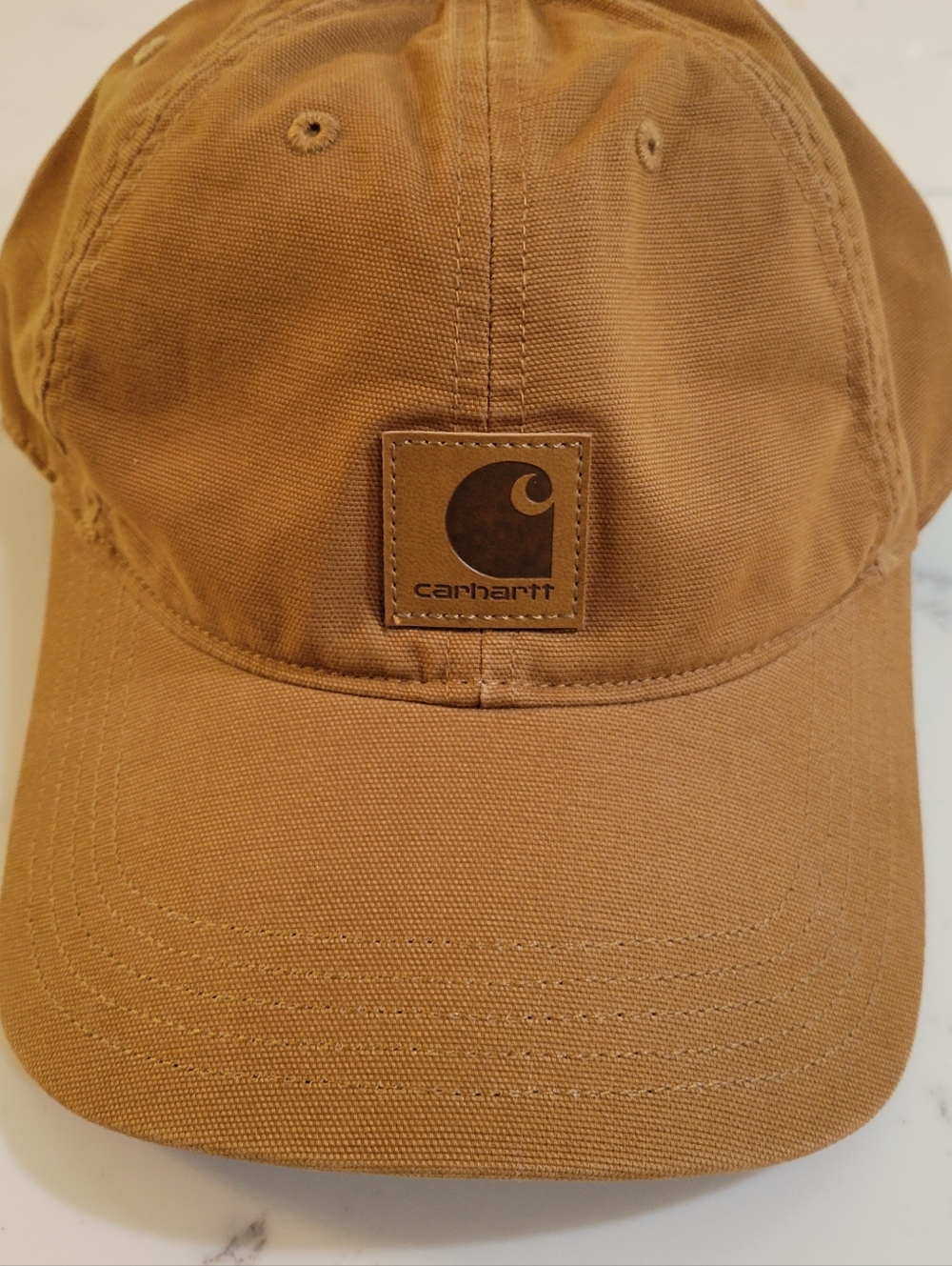 NWOT Carhartt Tan Workwear Velcro Strapback Baseball Cap Workwear Streetwear